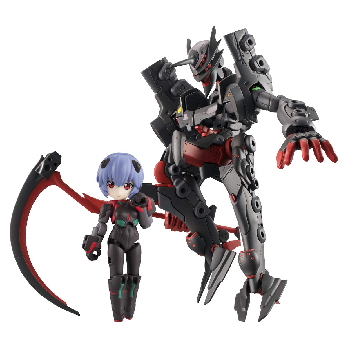 Megahouse Evangelion Desktop Army Figures 8 cm Ayanami Rei & Adams Unit-01 8-15 cm