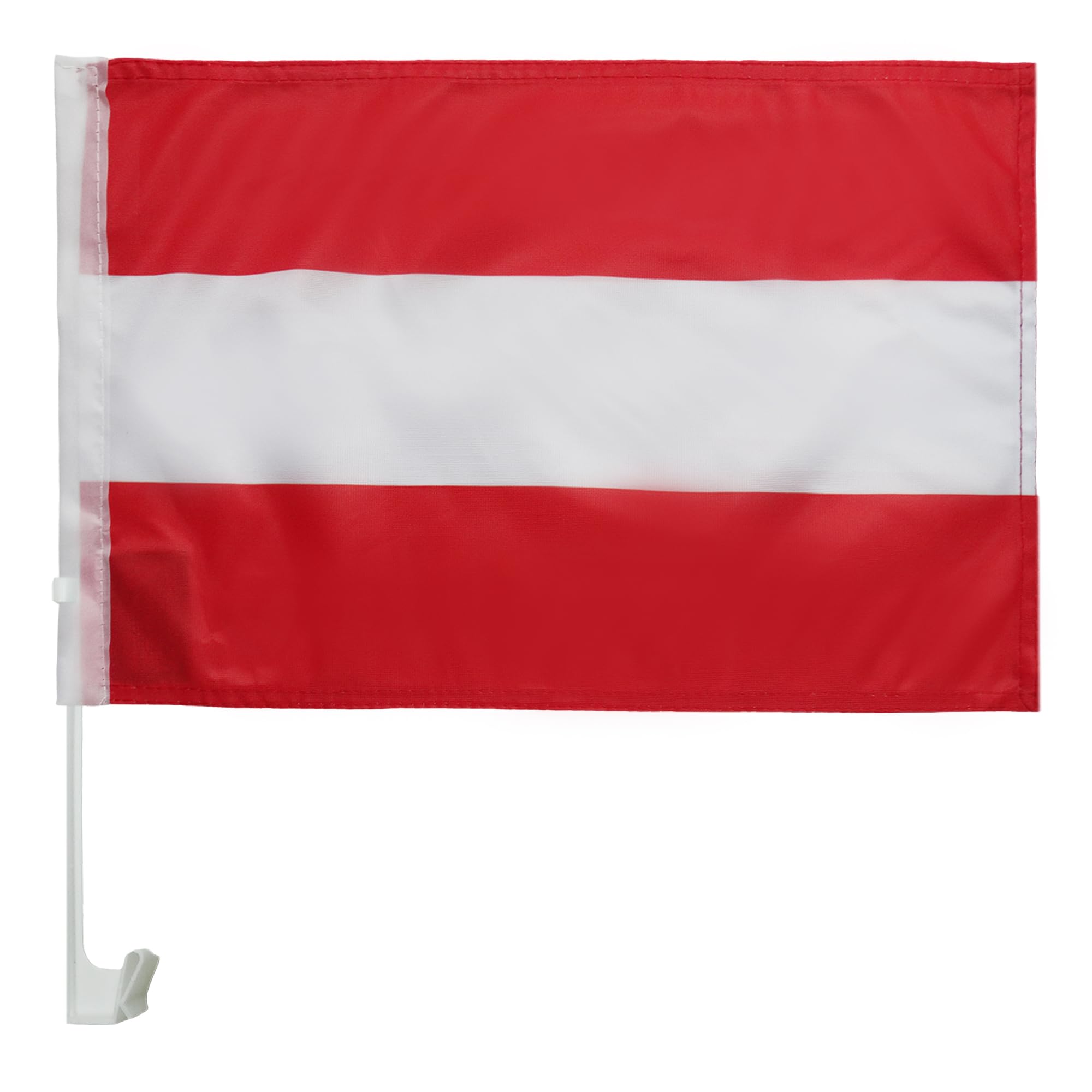 Austria Car Flag 18'' x 12'' - Austrian Car flags 30 x 45cm - Banner 18x12 INCHES PLASTIC STICK - AZ FLAG — image 1