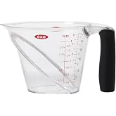 OXO Good Grips Angled Measuring Cup with Measurement Markings, 2 Cup | Angled Interior Markings to Read from Above, Liquid Measuring Cup, use for Baking and Cooking, Non-Slip Handle