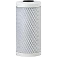 Pentair Pentek CBC-BB Big Blue Carbon Water Filter, Whole House Heavy Duty Carbon Block Replacement Cartridge with Bonded Powdered Activated Carbon (PAC) Filter, 10" x 4.5", 0.5 Micron, White