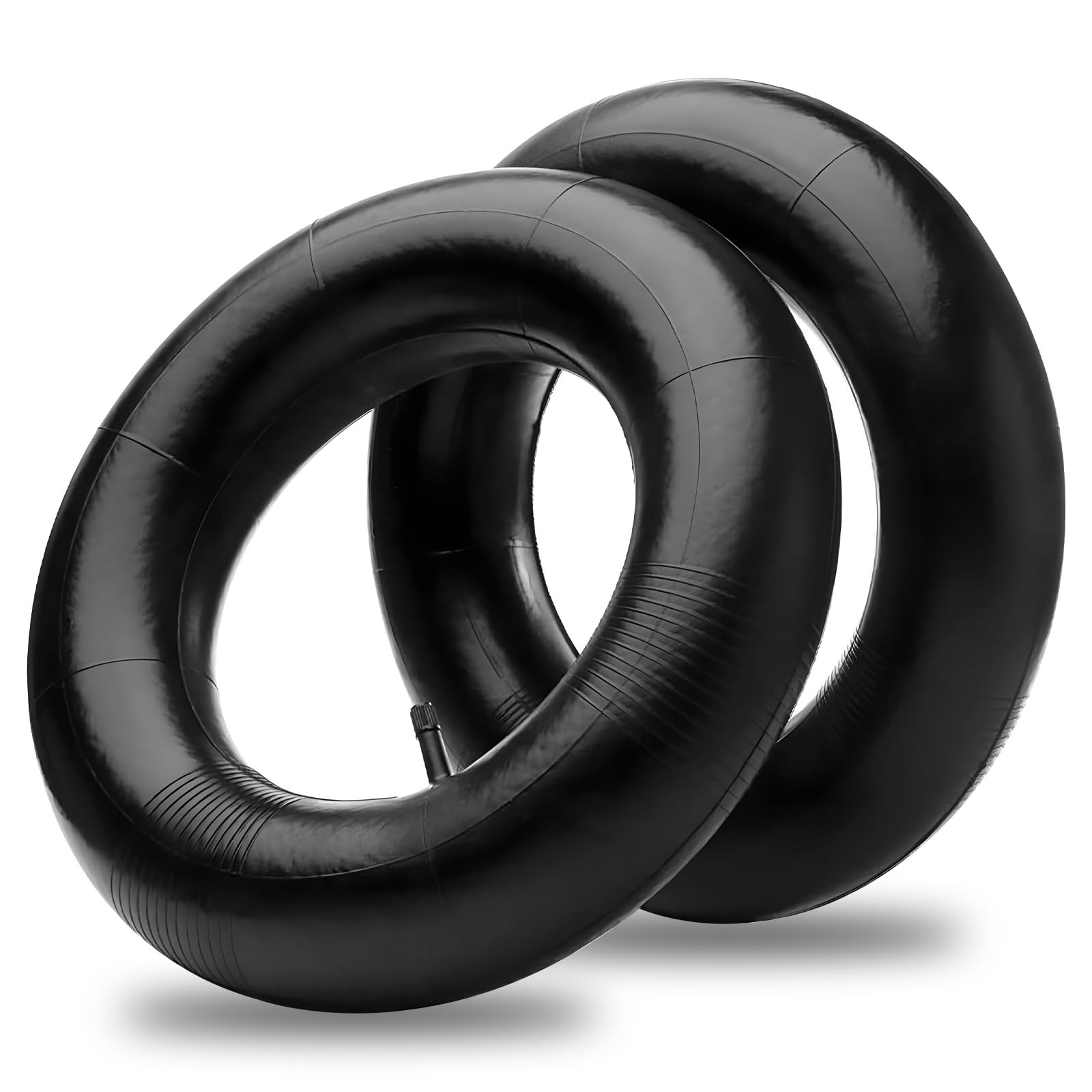 2pcs 3.50-8 Inner Tube with TR-13 Straight Valve, Compatible with Various Lawn Mowers, Wheelbarrows, Garden Trailers, Go-Karts, Golf Carts and More