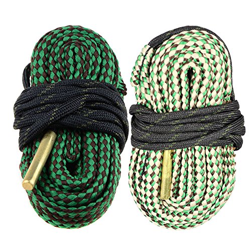 2-Pack Bore Snake AR Rifle Shotgun Carbine Pistol Bore Cleaner for 9mm 5.56mm .223 .22 .308 12Gauge Caliber(Choose More Calibers) (.22, .223 Cal, 5.56mm & .308, .30, 30-06, .300, .303 Cal, 7.62mm)