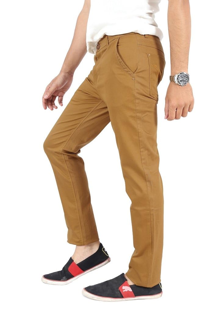 100% cotton lycra slim fit stretchable mens akins by uber urban