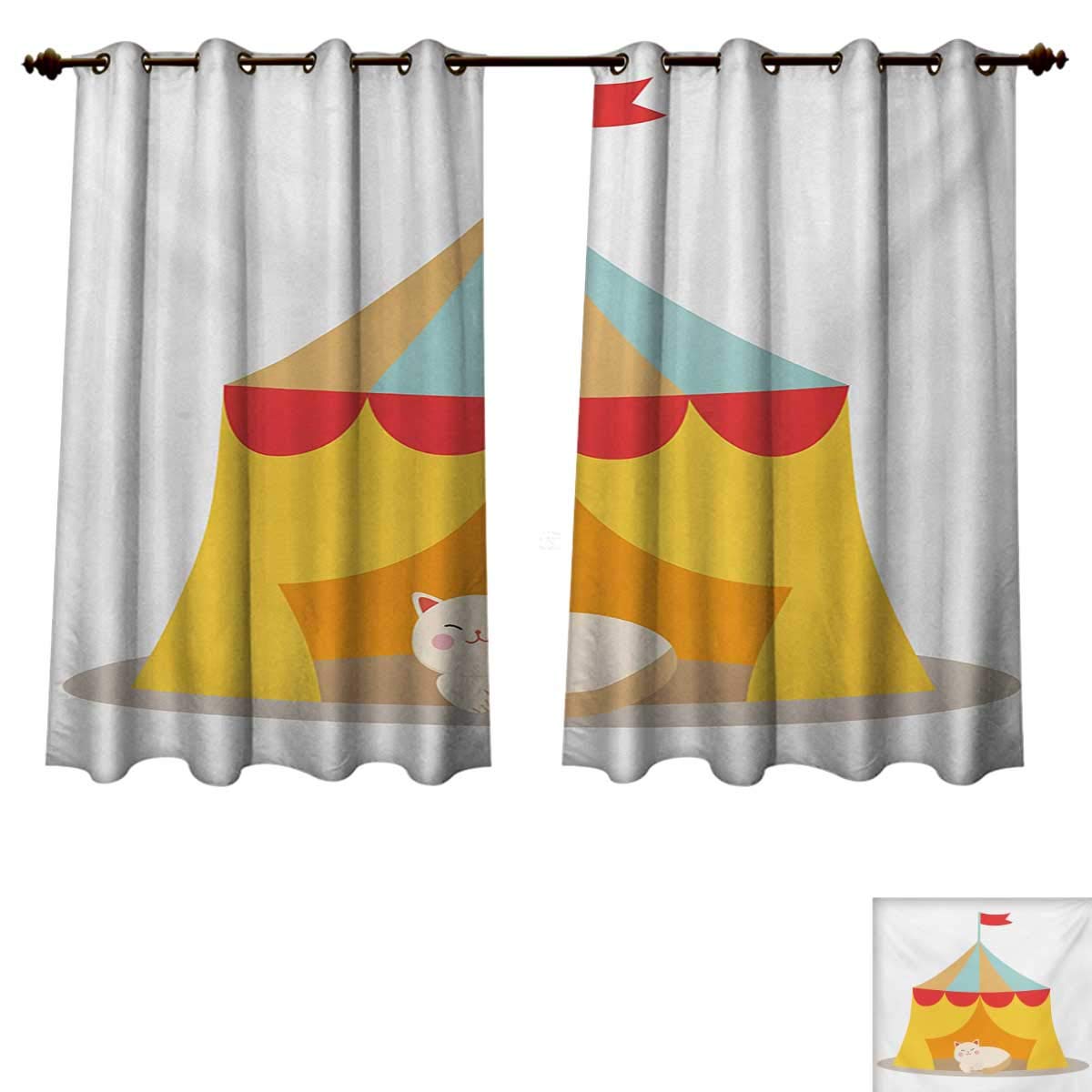 Amazon Com Rupperttextile Circus Blackout Thermal Curtain Panel