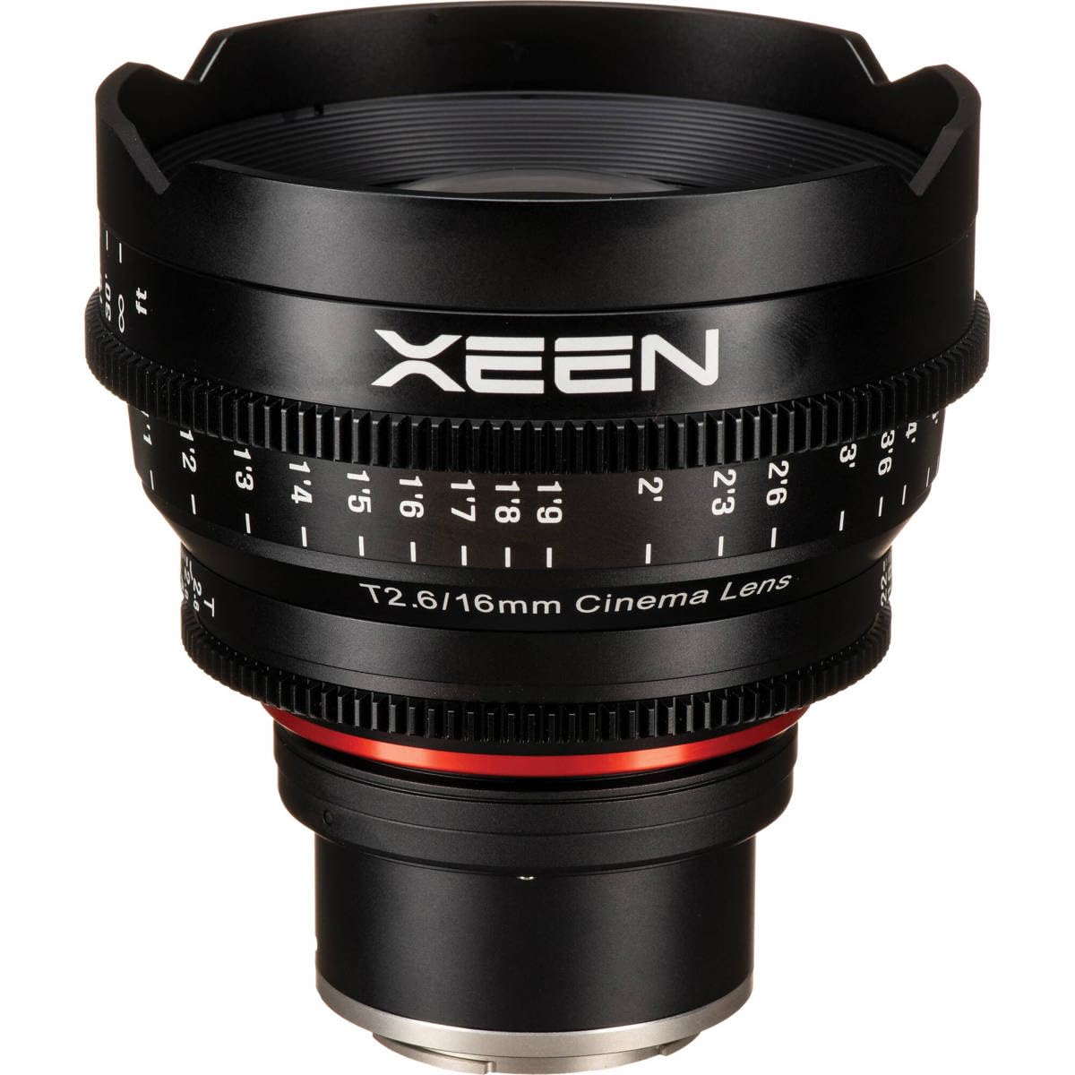 ROKINON XEEN Lente de cine profesional T2.6 de 16 mm para cámaras de lentes intercambiables Sony E Mount (FE), negro (XN16-NEX)