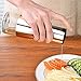 KOLPCTT healthy and Anticorrosion 304 Stainless Steel Olive Oil Bottle-All Made of Food Grade Material Oil Dispenser,Cruet For Vinegar,Soy sauce,silver