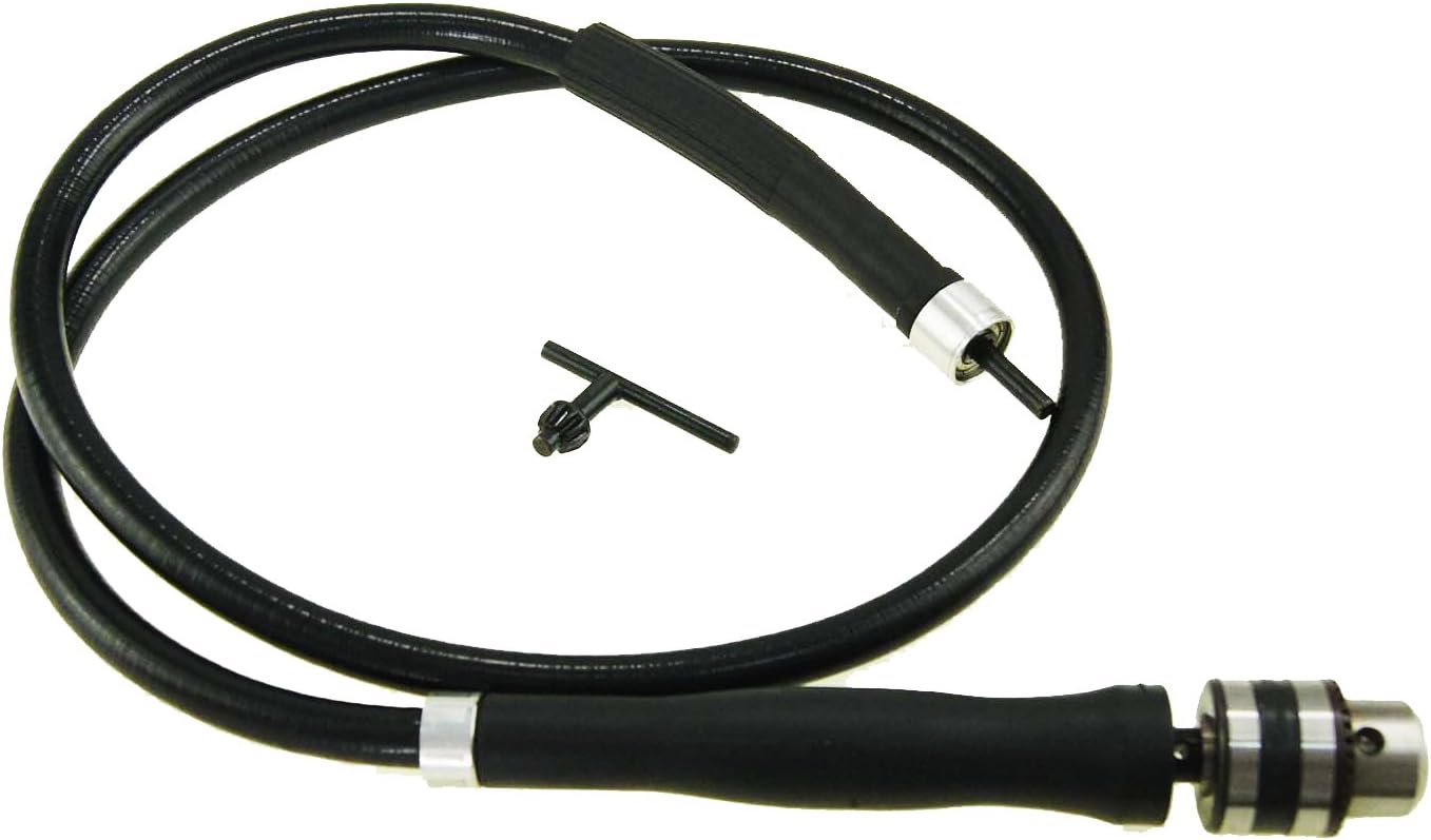 KATSU Flexible Drill Extension Shaft with 10mm Key Chuck 55 Inch