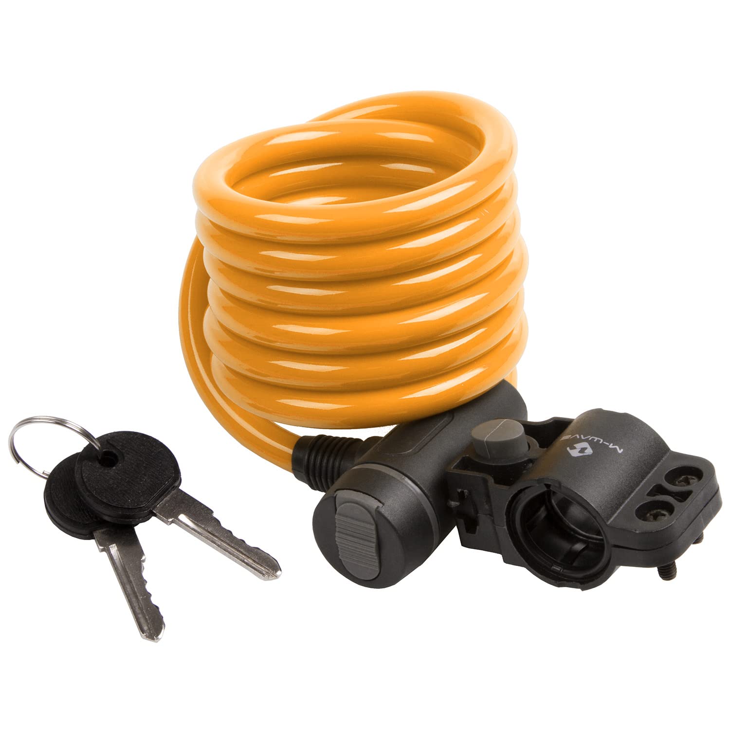 M-Wave Unisex Adult S 10.18 Spiral Cable Lock - Orange,
