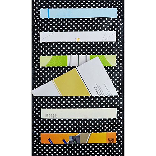 ZKOO Storage Pocket Chart,Hanging Wall File Organizer with 9 Large