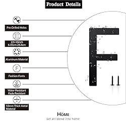 12 Inch House Numbers and Metal Letters for Outdoor