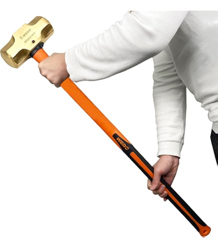 WEDO Sledge Hammer,1lb Stainless Steel German Type Crack Hammer