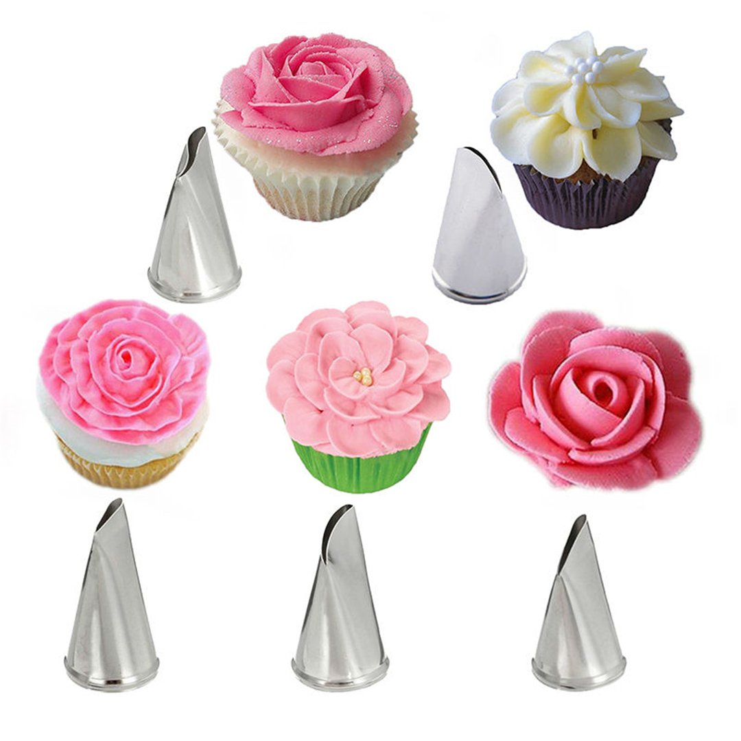 20 Beccucci In Plastica Per Decorazione Torte - Denti A Stella Per Piping E Pasticceria
