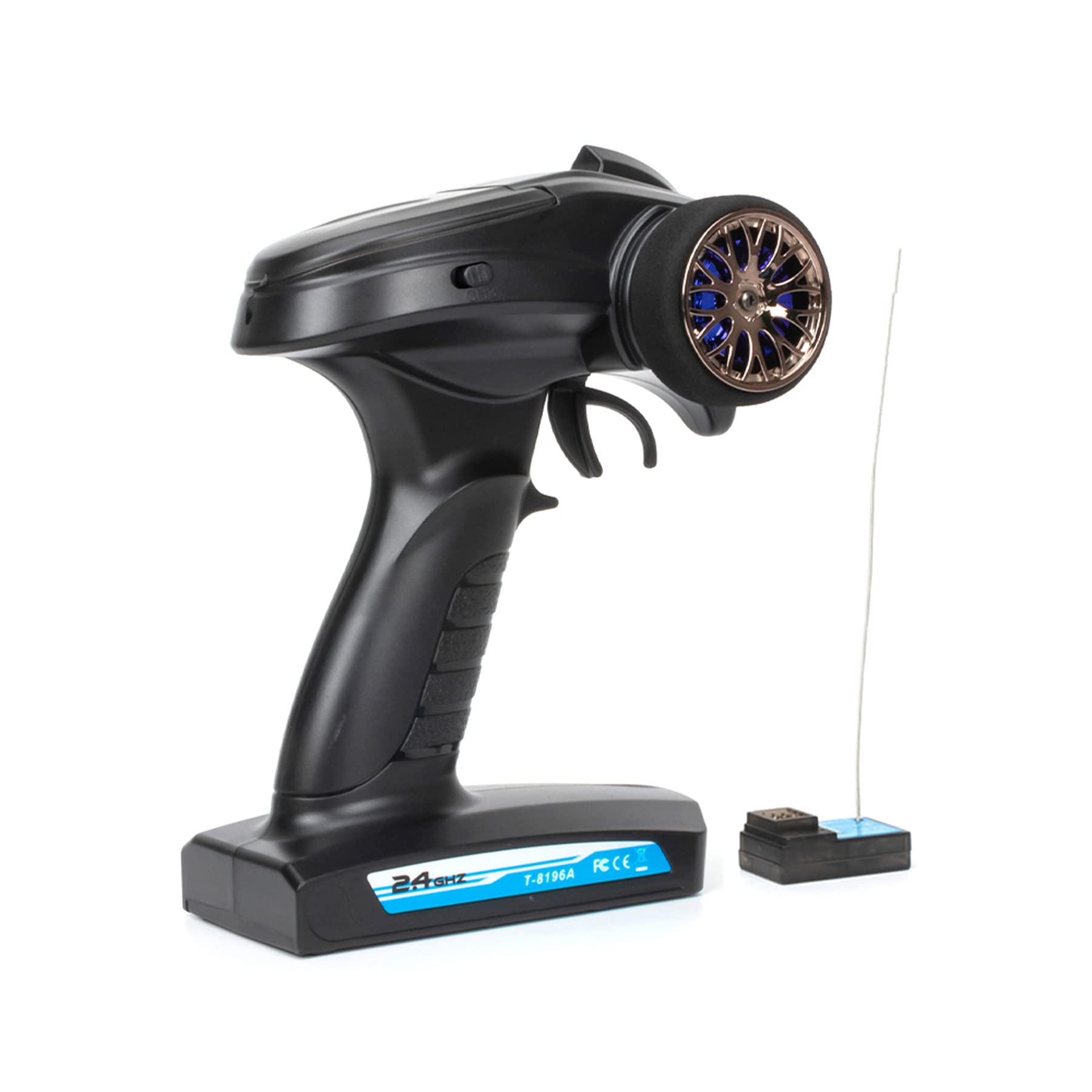 Photo 1 of RC Transmitter 2.4G 3CH Controller RC Transmitter and Receiver Set for Axial SCX10 1/10 RC Crawler Car Boat Tank SCX10 CC01 MST CFX HB ZP1001 WPL D12 C24 DIY