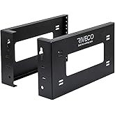 RIVECO 4U Open Frame Rack Wall Mount & Desktop Mount, No Assembly Required Server Rack for Network Equipment & Data AV HiFi Stereo Gaming Electronics Shelf