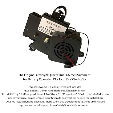 thumbnail image 2 of Hermle Quartz Clock Movement Conversion Kit – 2214 2215 Chime/Pendulum For Howard Miller 2 of 5