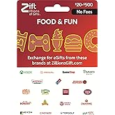 Zift Zillions of Gifts Physical Gift Card (Multi-Brand) | Food & Fun, Dining