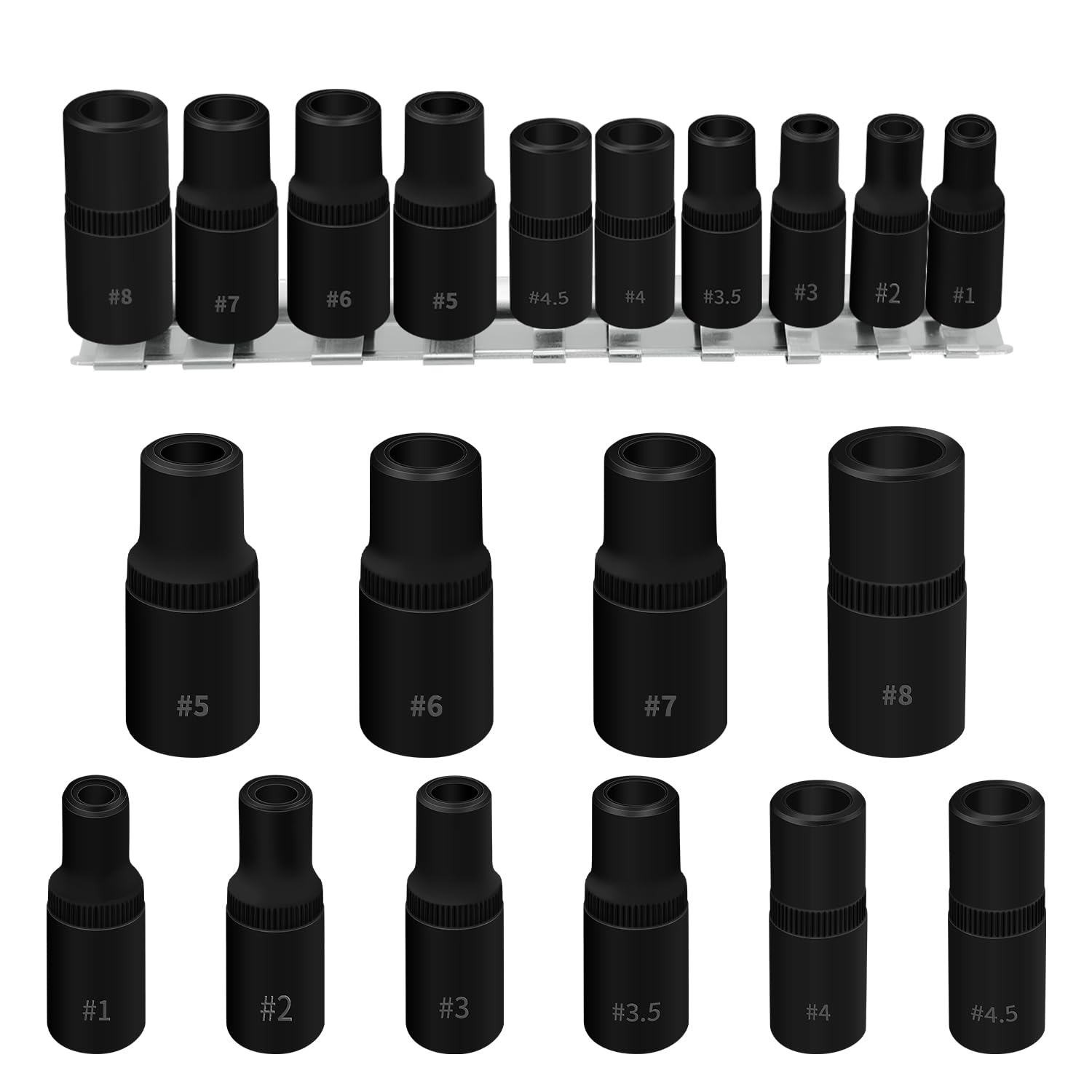 Photo 1 of 10Pcs Tap Socket Wrench Set (Magnetic), 1/4” & 3/8” Drive External Tap Socket Adapter, Torx Socket Set