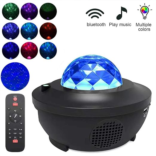 Yissma LED Music Star Projector Luz Nocturna para niños Starry Sky ...