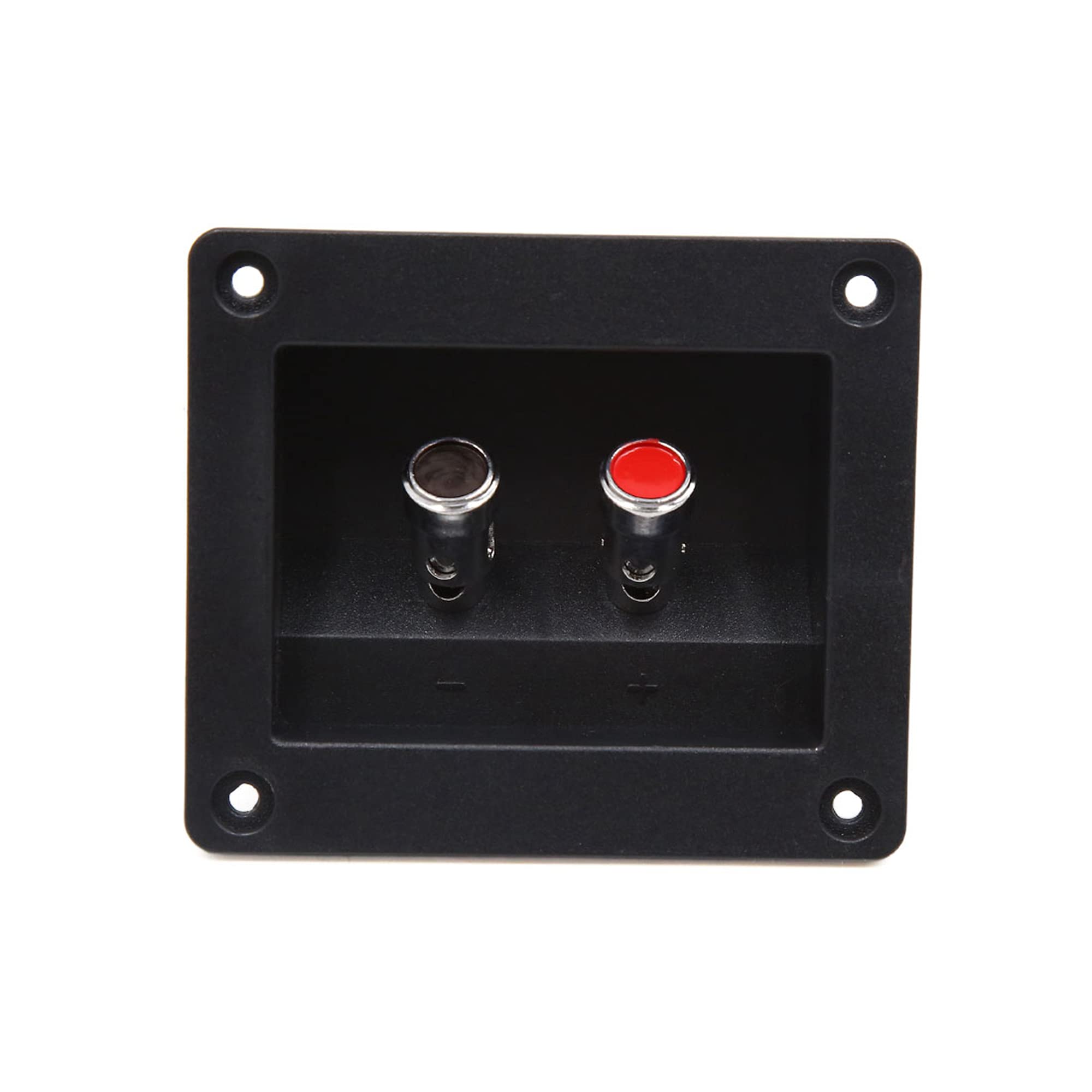 sourcing map 2 Way Square Binding Post Speaker Box Terminal Cup Plate Connector
