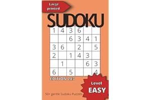 Easy Sudoku Puzzel 2x3: 50+ Easy & Gentle Sudoku Puzzles, Large Print for Calm, Focus and Relaxation, Solutions Included