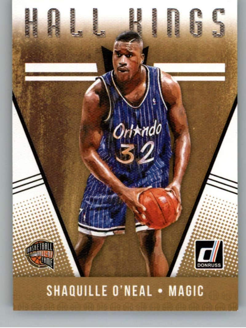 Amazon Com 18 19 Donruss Hall Kings 30 Shaquille O Neal Orlando Magic Basketball Card Collectibles Fine Art