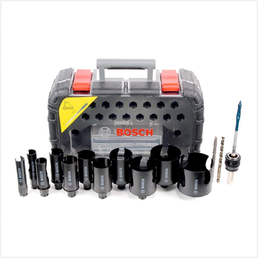 Amazon Com Bosch Professional 2608580870 Speed For Multi Construction Hole Saw Set 18 W Black Grey 20 76 Mm Home Improvement