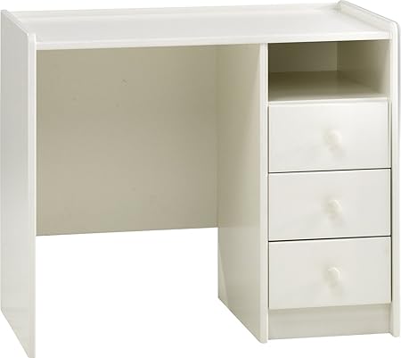 kids white desk with drawers