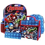 Marvel Boys' Avengers 5pc Set Backpack, Blue