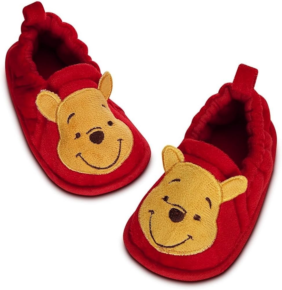 Disney Store Winnie The Pooh Slippers Shoes Booties Size 6