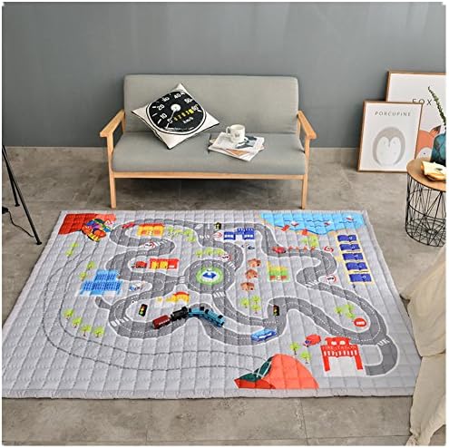 Kid’s Room Rugs Children Play Mat Baby Crawling Mat Non-slip Carpet (TRAIN)