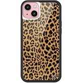 Wildflower Cases - iPhone 15 Plus Compatible - Meow - Brown | Impact-Certified 6.5 ft Drop Protection Case, Raised Protective Bumper, Cute Aesthetic Design, Women-Owned Small Business