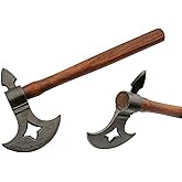 13" Wood Handle Carbon Steel Handcrafted Replica Medieval Axe