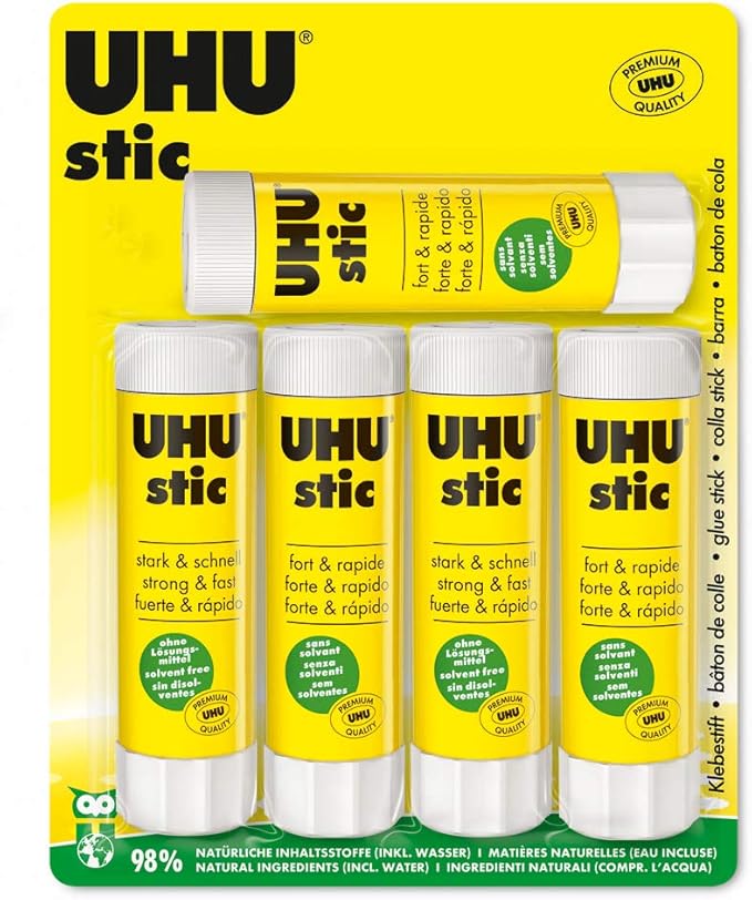 UHU Stic, The Proven Adhesive Stick Sticks Strong, Fast and Durable
