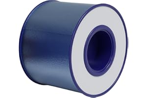 Niveus Gentle Strips - Dentist Developed | Medical Grade Gentle Silicone Tape | Hypoallergenic | FSA HSA Approved - for Sensitive Skin (1 in x 16.4 ft) (Clear Blue Tape)