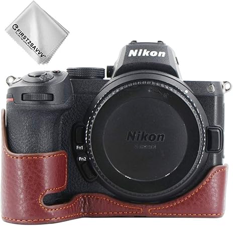 Amazon Co Jp ニコン Nikon Z7ii Z6ii Z5 Z7 Z6 ハーフカメラ ケース 一眼レフ ミラーレス カバー レザー 防水 耐水 おしゃれ デザイン ダークブラウン カメラ