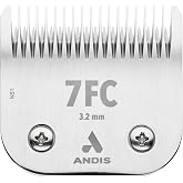 Andis 72605 CeramicEdge Detachable Blade, Size 7FC, 1/8in Cut, Steel | Carbon-infused steel, deep tooth for bulky hair, fits AG, AGC, BDC, BG, DBLC, FHC, MBG &amp; SMC