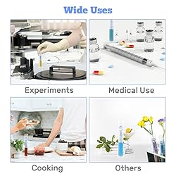 Kalevel 6pcs Polypropylene Graduated Cylinder 100ml