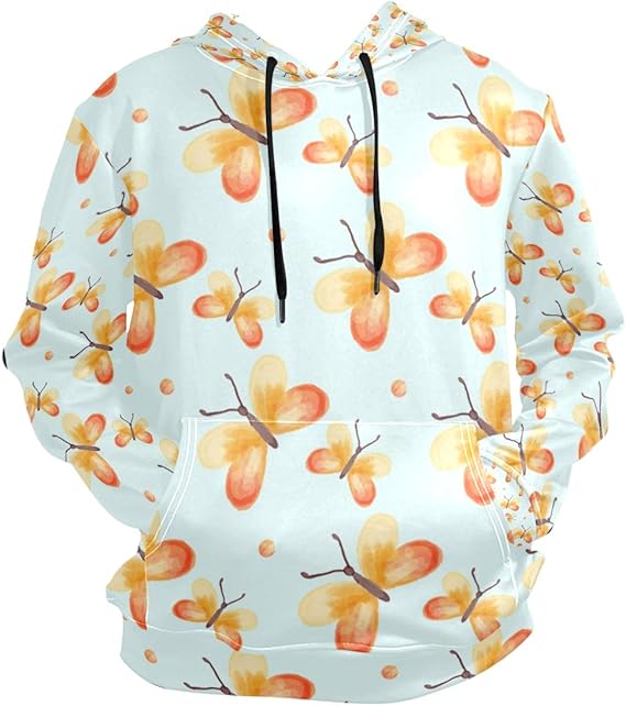 Amazon バタフライアート1 トレーナー パーカー 通販