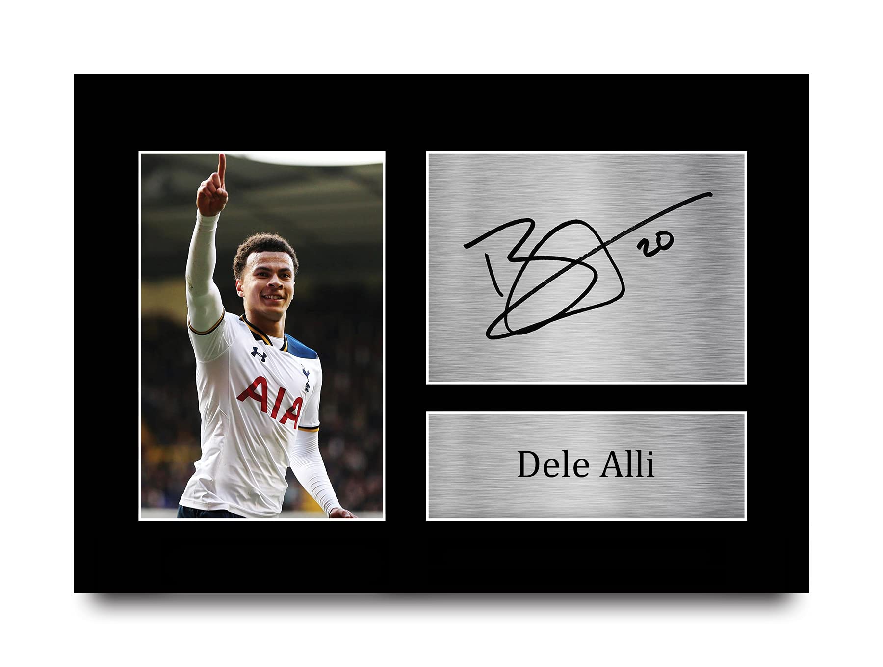 HWC Trading Dele Alli Signed A4 Printed Autograph Tottenham Hotspur Print Photo Picture Display - Great Gift Idea