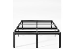Nordicbed 16 Inch High Metal King Bed Frame No Box Spring Needed, Heavy Duty King Size Bed Frame Platform, Noise Free, Easy Assembly, Black