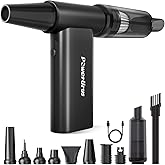 Compressed Air Duster, PowerUrus 200000RPM Electric Air Duster with Brushless Motor, 4-Gear Adjustable Cordless Air Blower, 8000mAh Rechargeable Air Duster for Keyboard, PC, Outdoor and Home Cleaning