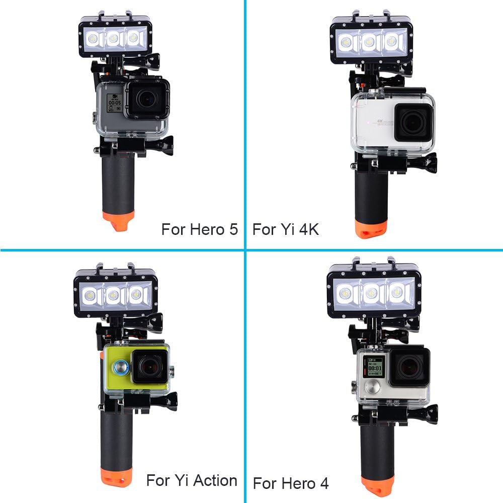 Suptig Trigger Waterproof Pistol Shutter Trigger Kit Floating Hand Grip for GoPro Hero 8 Hero 7 Hero 6 Black Gopro Hero 5 Hero 4 Hero 3+ Hero 3 Hero+LCD Yi Action Yi 4k Yi 4K+ Action Cameras - Image 3