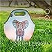 Artovida Artists Collective Insulated Neoprene Lunch Bag - Washable Soft Lunch Tote for Work and Picnic - Design by Monika Strigel (Germany) Elephant - Classic