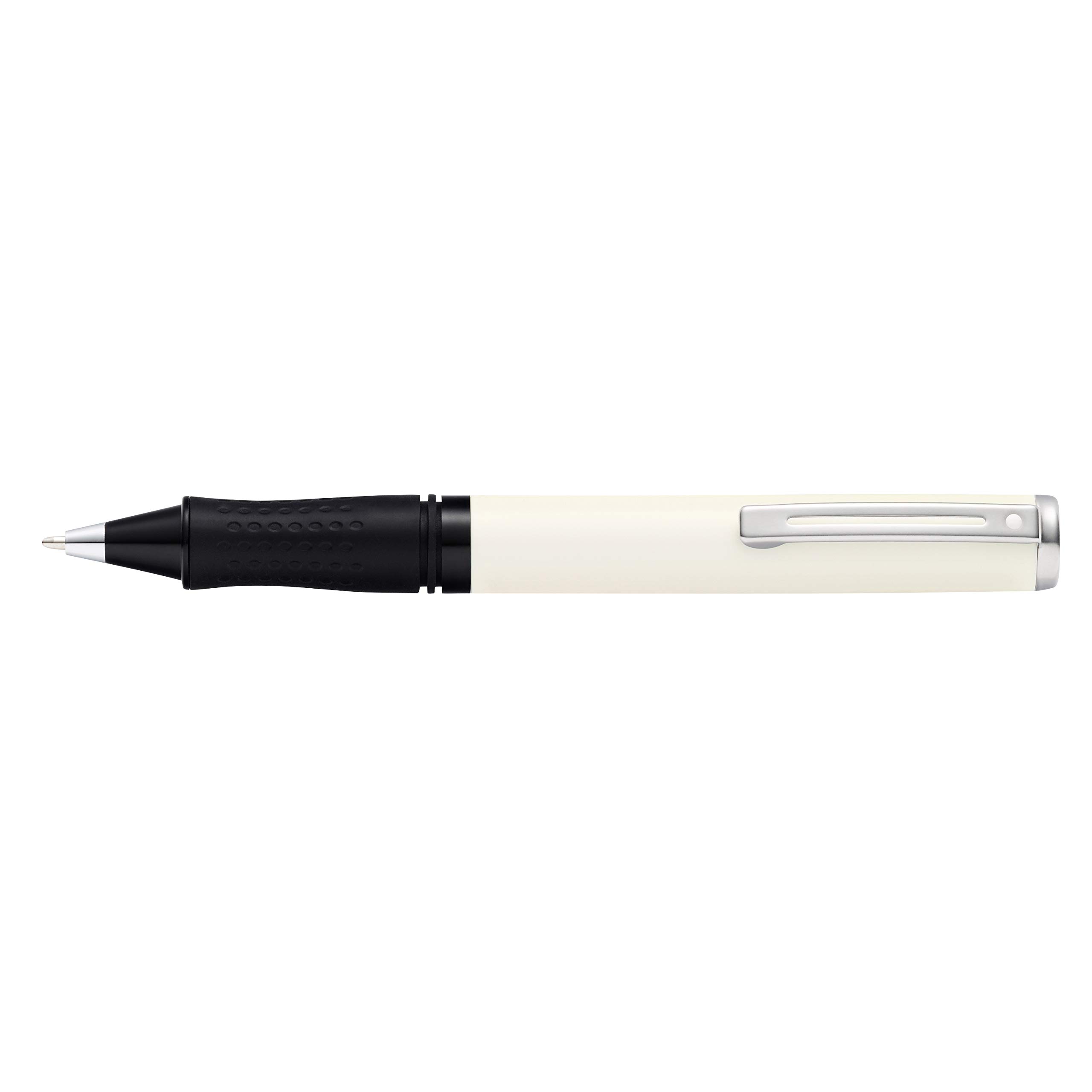 Sheaffer Pop Glossy White Ballpoint Pen with Chrome Trim