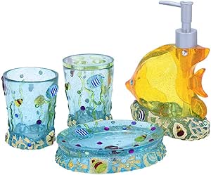 GJIAWI Artículos de tocador de Cuatro Piezas de baño Accesorios