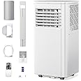 Electactic Portable Air Conditioner 8000 BTU, Remote Control, 4 in 1 protable ac, Cools 350sq. ft, 24 Hour Timer, Quiet Operation,Window Fan, 2 Speed for Bedroom Office Home Dorm