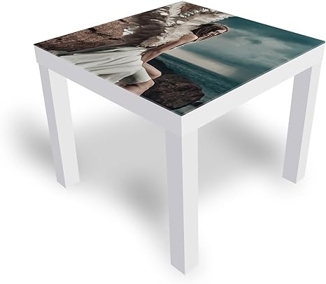 Ikea Lack Side Table Coffee Table Coutsch Deko Glass Angel Table Sofa Table With Glass Top All Sizes Amazon De Kuche Haushalt