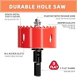 GARHWAL Bi-Metal Hole Saw 60 mm with Arbor and Pilot Bit view 2