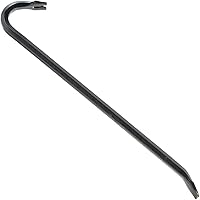 Edward Tools Gooseneck Wrecking Bar - Extra strength drop forged steel pry bar for easier demolition - Gooseneck for added ri