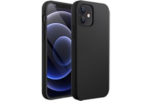 JETech Silicone Case for iPhone 12/12 Pro 6.1-Inch, Silky-Soft Touch Full-Body Protective Phone Case, Shockproof Cover with M